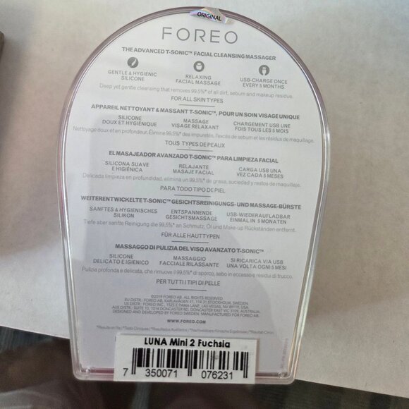 FOREO Luna mini 2 Fuchisa T-Sonic Cleansing Massager NWT and Sealed - Picture 5 of 5